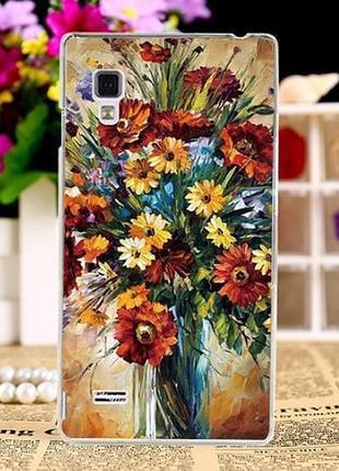 Оригинальный эксклюзивный чехол для lg l9 optimus p760 p765 с картинкой ваза с цветами