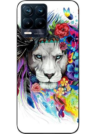 Силіконовий чохол epik для realme 8 pro з картинкою лев