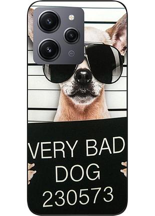 Чехол силиконовый для xiaomi redmi 12 с картинкой bad dog
