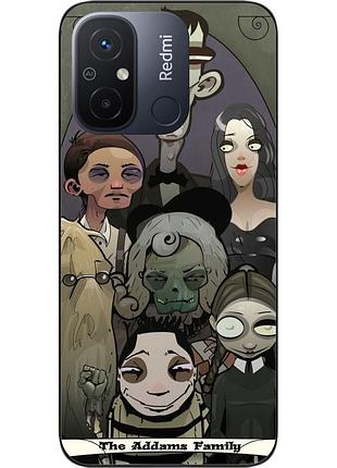 Оригинальный чехол для xiaomi redmi 12c с картинкой семейка адамс