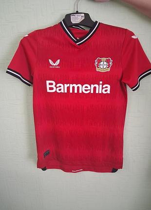 Футбольная футболка байер леверкузен (bayer leverkusen) 2022/23 castore