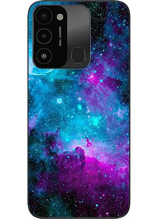 Чехол силиконовый для tecno spark 8c с картинкой космос