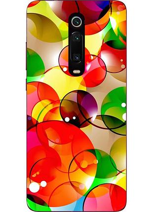 Силіконовий чохол бампер для xiaomi mi 9t / k20 / mi 9t pro / k20 pro з картинкою яскраві кола