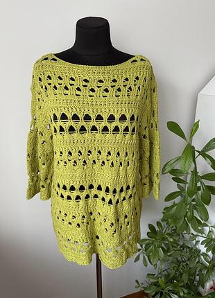 Ажурный свитер туника американка 16 р от asos