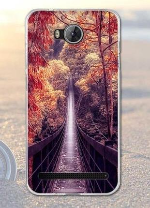 Ексклюзивний бампер з картинкою для huawei y3 ii міст