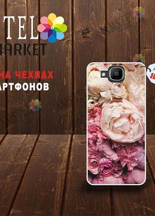Оригинальный чехол для doogee x9 mini с картинкой пионы