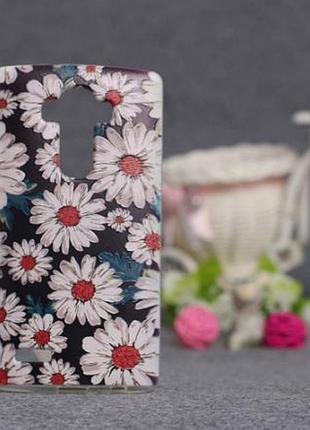 Чохол-накладка для lg g4 h818 з картинкою ромашки