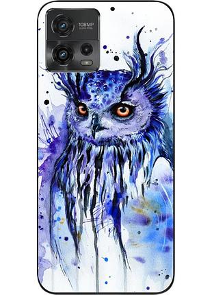 Силіконовий чохол epik для motorola moto g72 з картинкою сова акварель