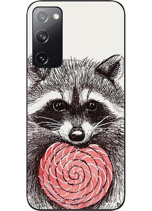 Силіконовий чохол epik для samsung galaxy s20 fe з картинкою єнот
