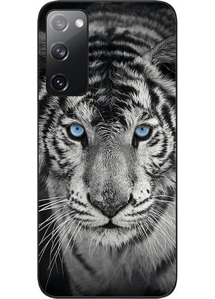 Чехол силиконовый epik для samsung galaxy s20 fe с картинкой белый тигр