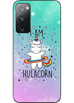 Силиконовый чехол epik для samsung galaxy s20 fe с картинкой единорог