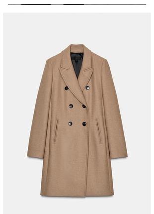 Вовняне пальто zara 2