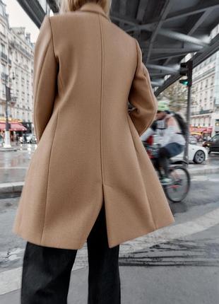 Вовняне пальто zara 4