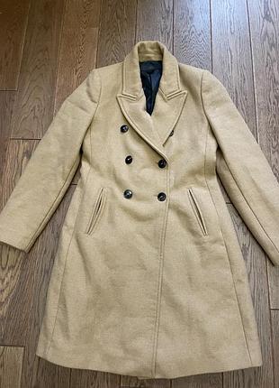 Вовняне пальто zara 5