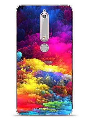 Бампер силіконовий чохол з принтом для nokia 6 2018 казкове небо