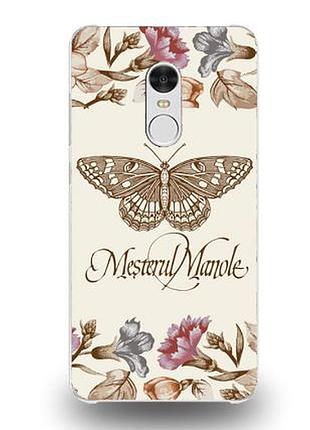 Эксклюзивный бампер с принтом для xiaomi redmi note 4 бабочка винтаж