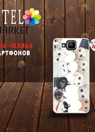 Силиконовый бампер с картинкой для doogee x9 mini котята