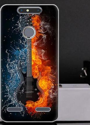 Чохол з картинкою бампер для zte blade v8 mini гітара