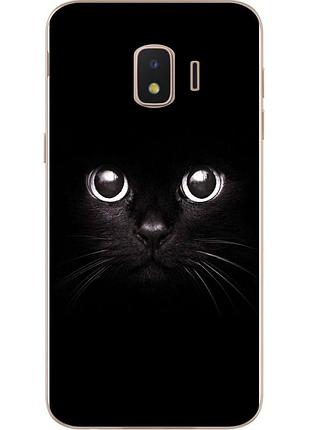 Оригінальний чохол накладка для samsung j2 core j260 galaxy 2018 з картинкою мордочка кота
