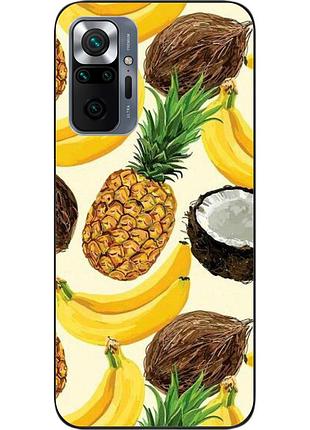 Силіконовий чохол бампер для xiaomi redmi note 10 pro з картинкою фрукти