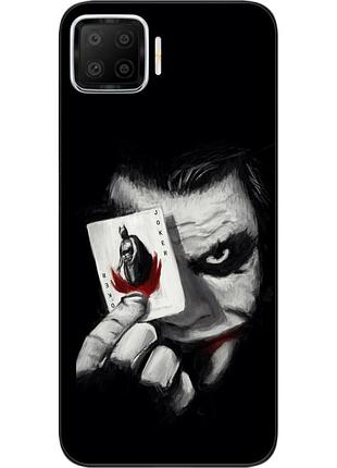 Силиконовый чехол для oppo a73 с картинкой джокер с картой