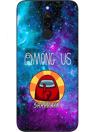 Силіконовий чохол для xiaomi redmi 8 з картинкою among us знайди мене