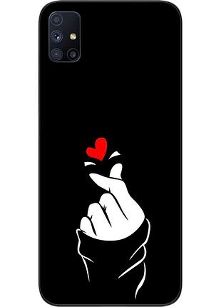 Силіконовий чохол для samsung m51 galaxy m515f з картинкою рука