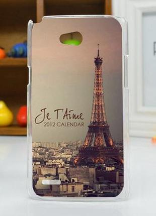 Яркие оригинальные чехлы для lg l80 d380 с картинкой париж