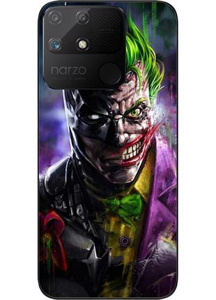 Силиконовый чехол epik для realme narzo 50a с картинкой two face