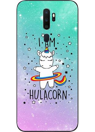 Силиконовый чехол для oppo a9 2020 с картинкой единорог