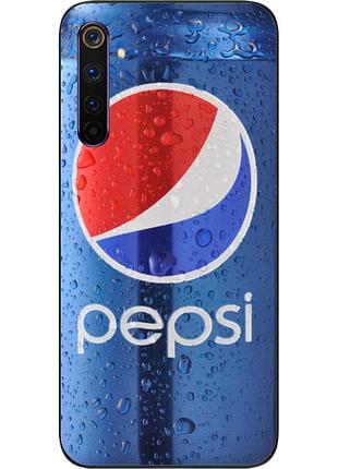 Силіконовий чохол для realme 6 pro з картинкою pepsi
