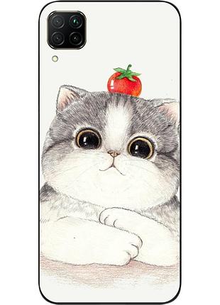 Силиконовый чехол для huawei p40 lite с картинкой котенок