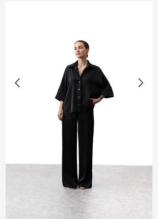 Костюм чорний zara