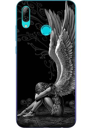 Чехол силиконовый для huawei p smart 2019 с картинкой ангел