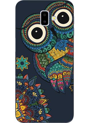 Ексклюзивний силіконовий чохол для samsung galaxy j6 plus 2018 з картинкою совушка