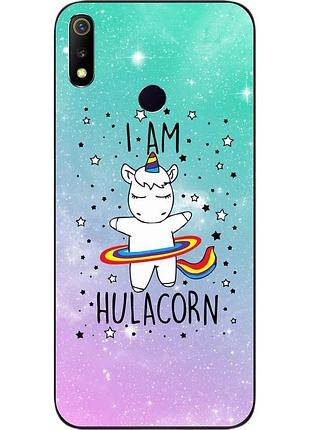 Силиконовый чехол для realme 3 с картинкой единорог