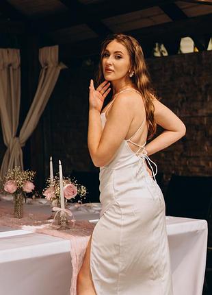Сукня атласна 3