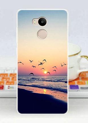 Силіконовий чохол бампер для xiaomi redmi 4 pro / redmi 4 prime з картинкою берег