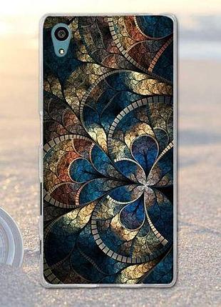 Оригинальный чехол бампер для sony xperia z5 e6633 с картинкой узор