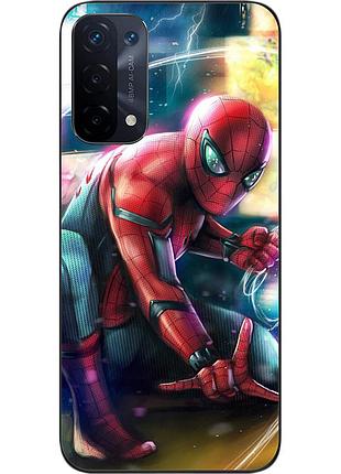 Силиконовый чехол epik для oppo a54 5g с картинкой spider-man
