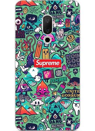 Чохол бампер для meizu 15 з принтом креатив supreme