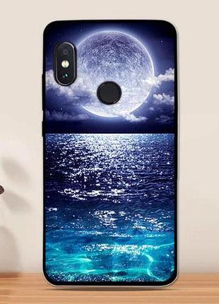Оригінальний чохол накладка для xiaomi redmi note 5 з картинкою місяць
