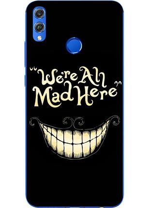Оригинальный чехол накладка для huawei honor 8x с картинкой улыбка
