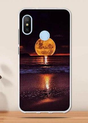 Оригінальний чохол панель накладка для xiaomi mi a2 / mi 6x з картинкою захід сонця