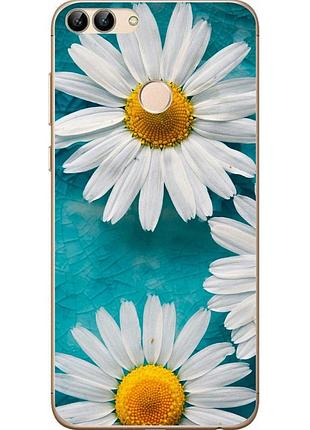 Силіконовий чохол з малюнком для huawei p smart ромашки