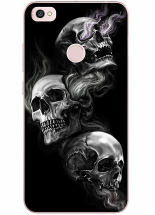 Чохол бампер для xiaomi redmi note 5a prime з принтом три черепа