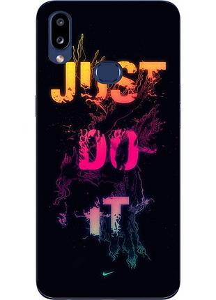 Бампер силиконовый чехол для samsung a10s galaxy a107f с картинкой надпись