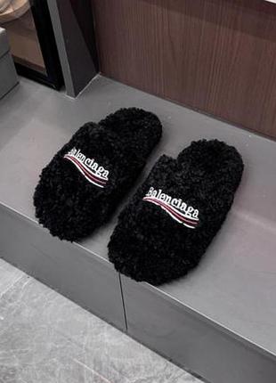 Тапки капці  шльопанці хутряні   balenc*aga