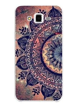 Ексклюзивний бампер з принтом для samsung galaxy j2 prime g532f мандала