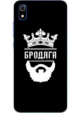 Силиконовый чехол с рисунком для xiaomi redmi 7a бродяга